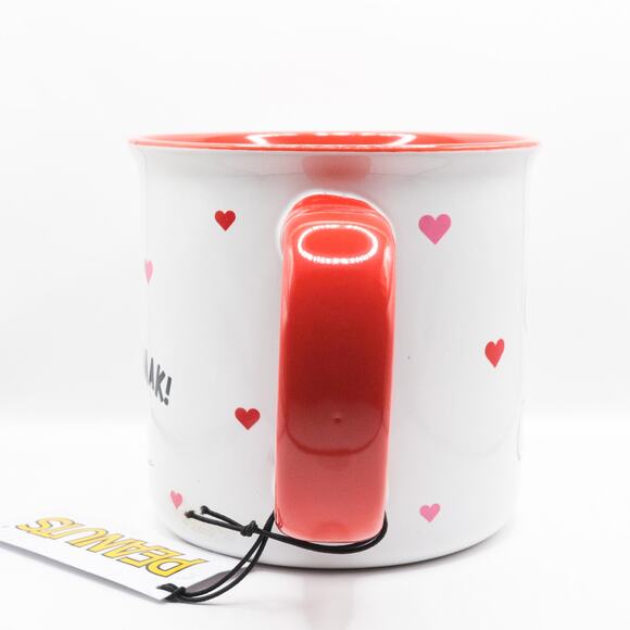 Peanuts Valentine's Day Mug, Snoopy and Charlie Brown, 20oz Ceramic Coffee Cup - Picture 7 of 10